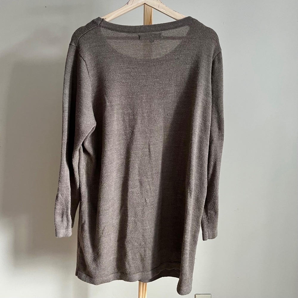 Joe Browns Taupe Knit Sweater Dress Long Sleeve Bunny Print Rabbit Tail Women - Picture 6 of 8